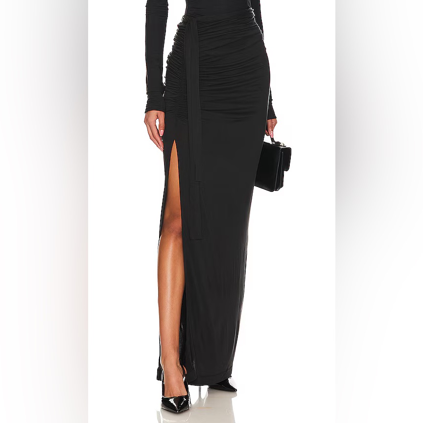 Nwt Gauge81 Black Hania Sheer Skirt